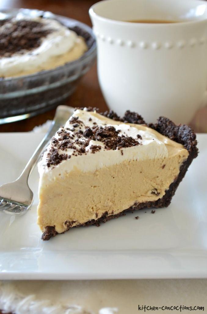  A delicious dessert with a twist - frozen cappuccino pie is the answer.