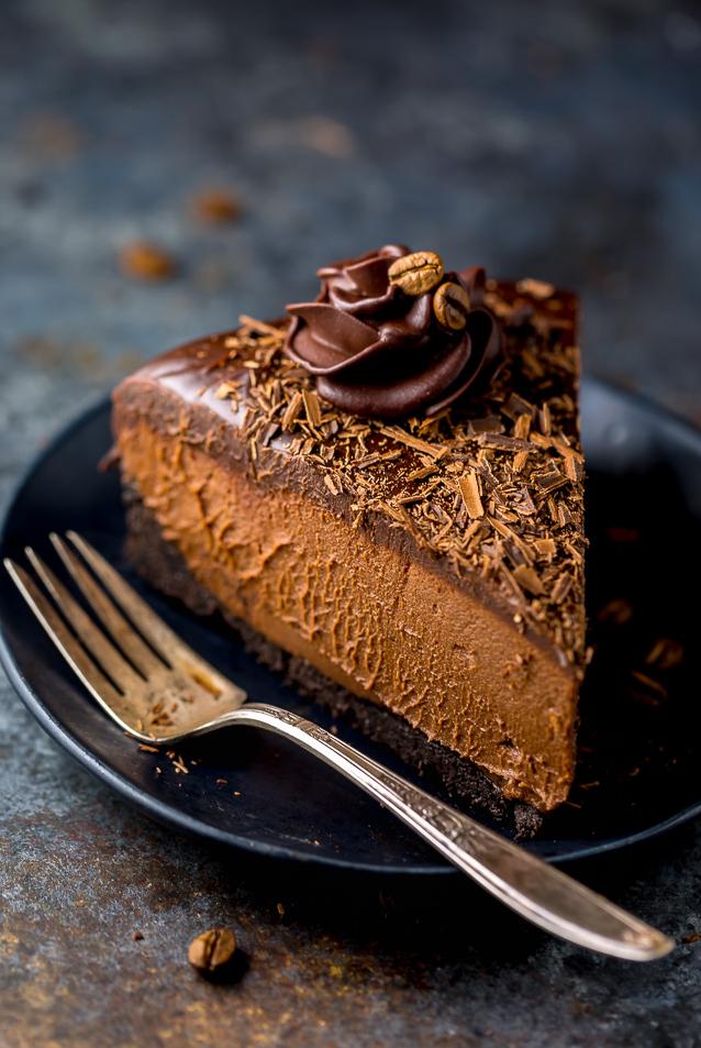  A heavenly combination of chocolate, cappuccino, and cheesecake