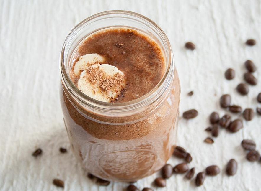  A mocha smoothie can be a lovely pick-me-up for any time of the day.