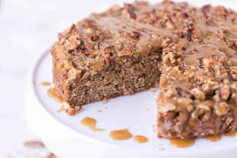  A perfect slice of date cake with a hot cup of coffee makes everything better.