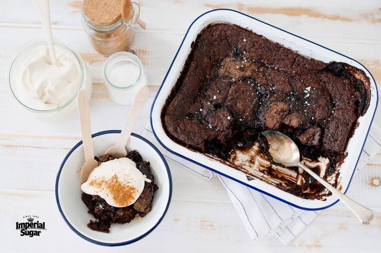  A rich and gooey chocolate cake with a surprise pudding center.