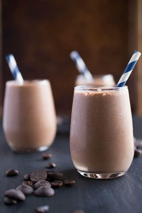  A sip of this mocha smoothie will transport you to a cozy cafe in Paris.