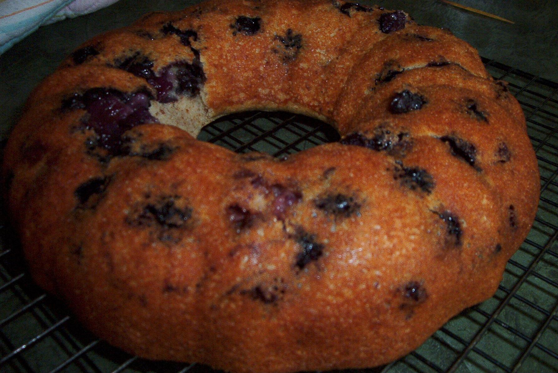  A slice of heaven on a plate - Blueberry Cinnamon Coffee Cake