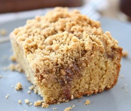  A slice of heaven: Peanut Butter and Jelly Coffee Cake.
