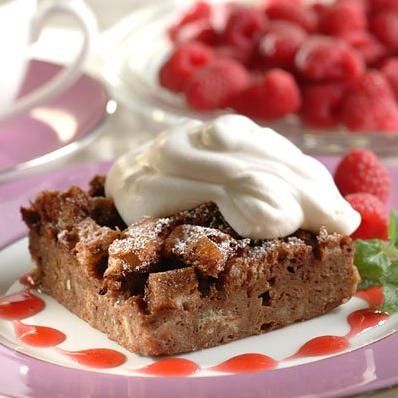  A twist on the classic bread pudding with the added goodness of chocolate and coffee