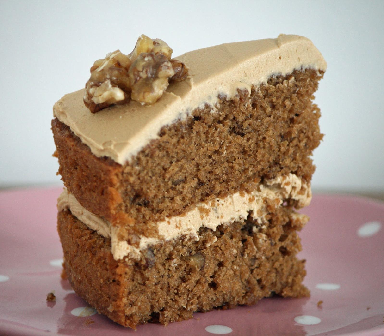  Add some crunch to your morning brew with a walnut cake.
