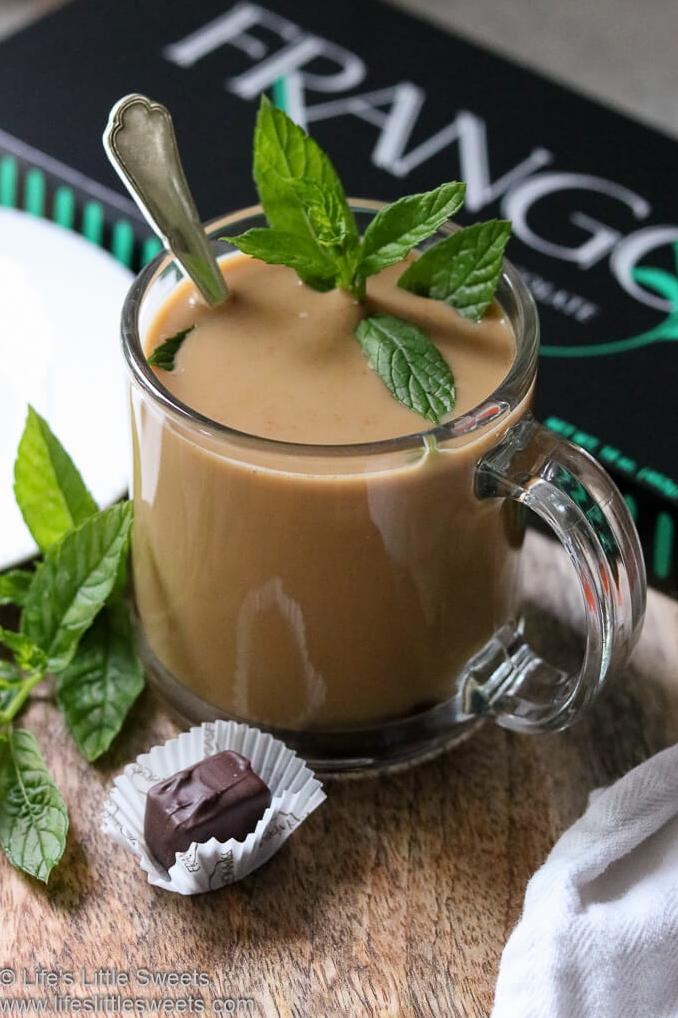  Add some pizzazz to your usual coffee routine with this minty treat.