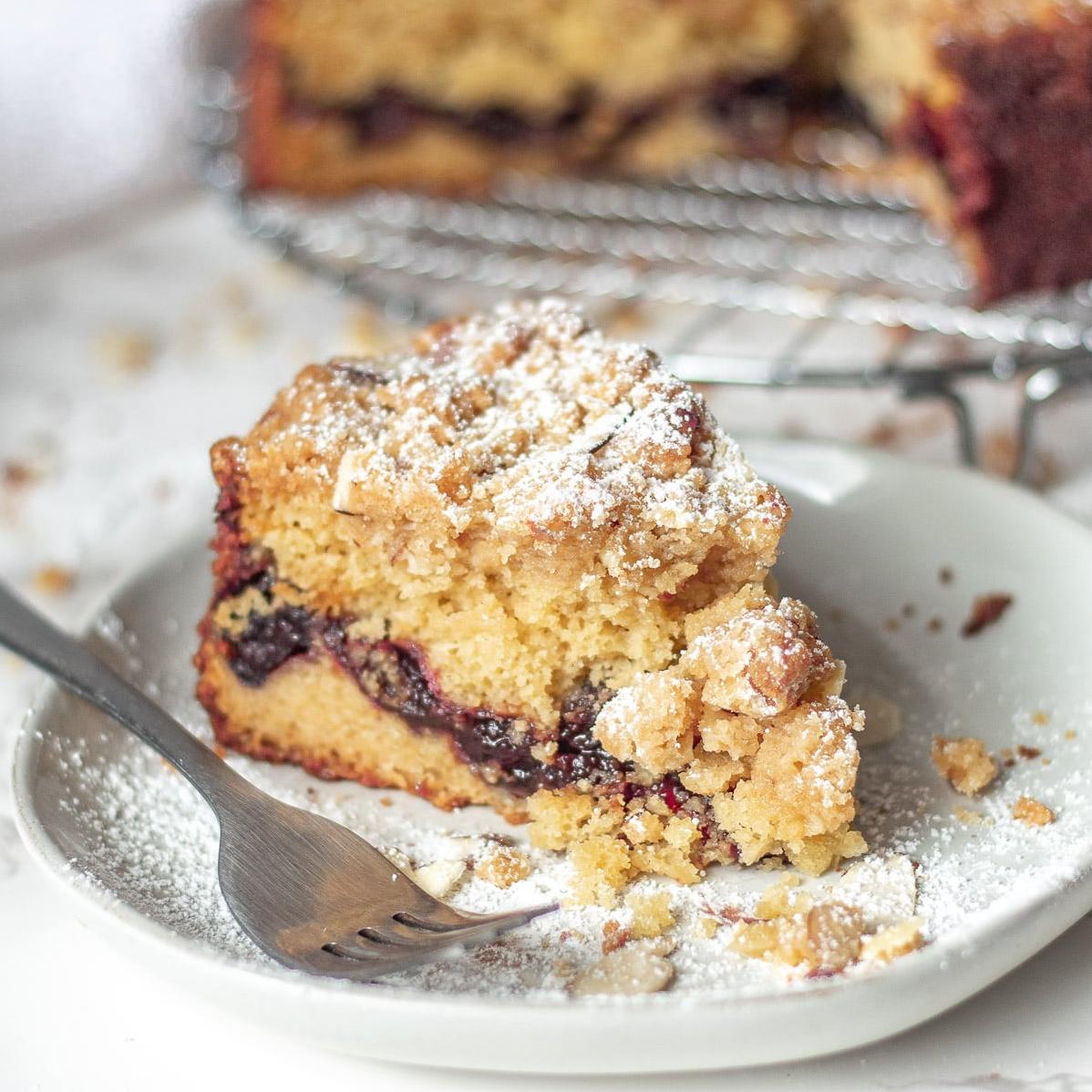 Heavenly Layered Cherry Coffee Cake Recipe