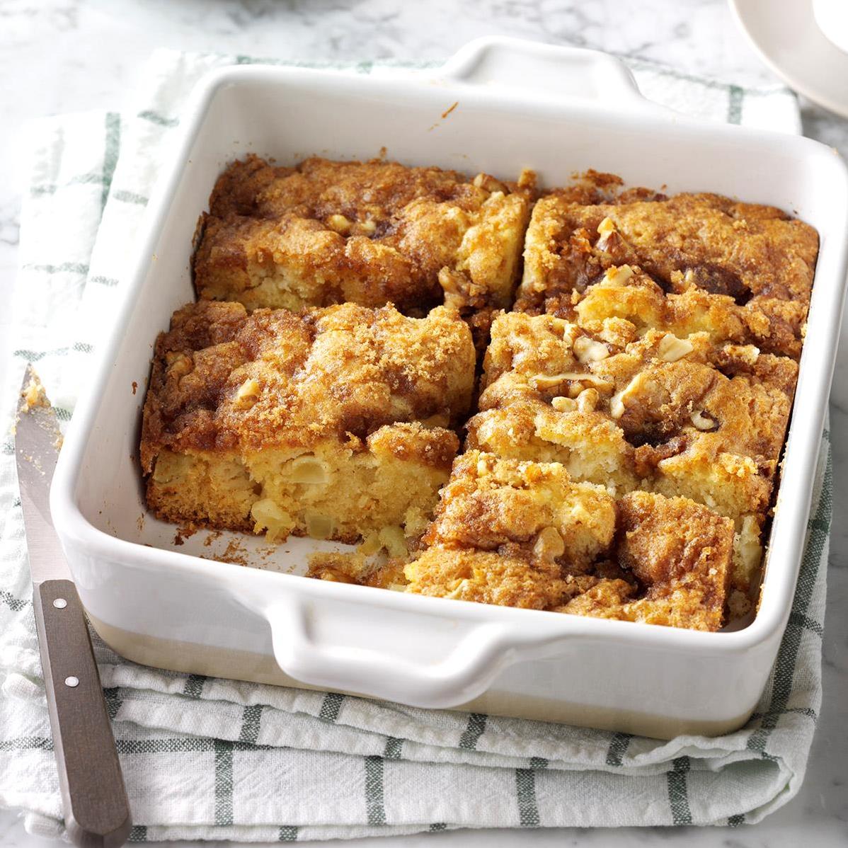  An apple a day keeps the doctor away, but an apple coffee cake a day keeps the blues away.