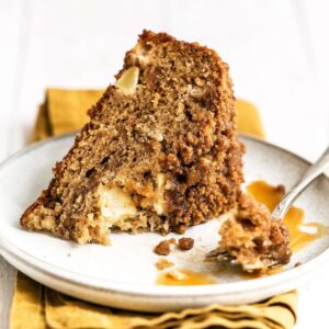 Apple Coffee Cake With Caramel Sauce