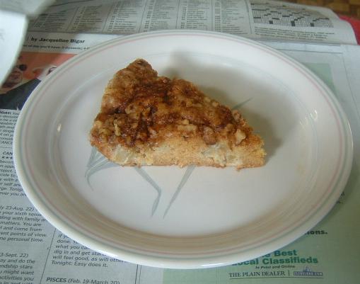 Deliciously Nutty Apple Coffee Cake Recipe