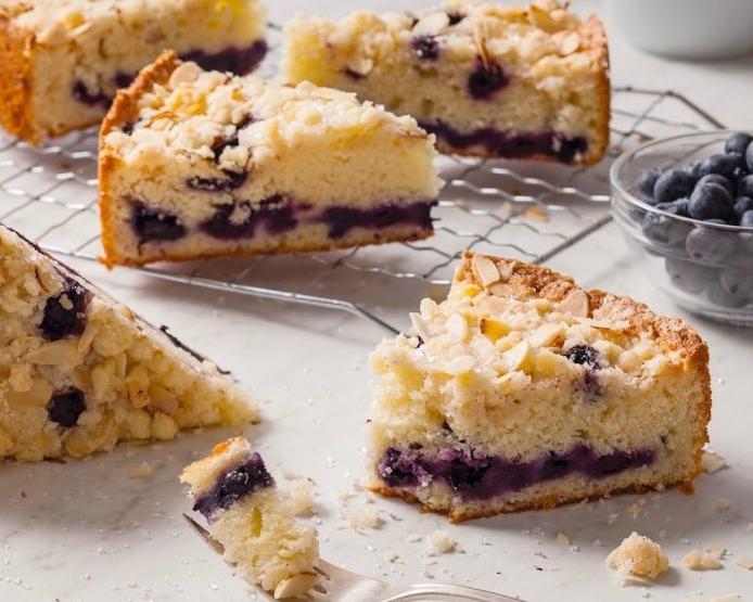 Delicious Blueberry Almond Coffee Cake Recipe