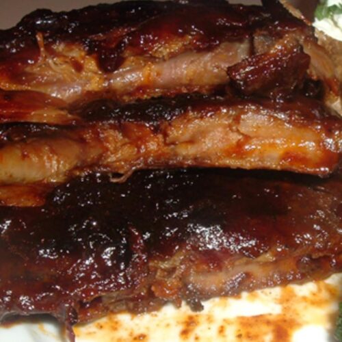 Chili-Rubbed Baby Back Ribs With Espresso Barbecue Sauce
