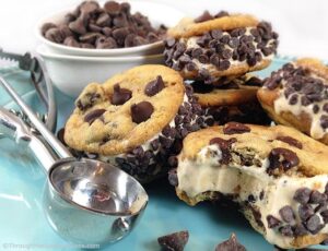 Choco-Mocha Ice Cream Cookie Sandwiches