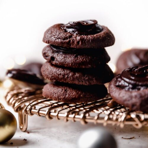Chocolate Cookies With Espresso Ganache