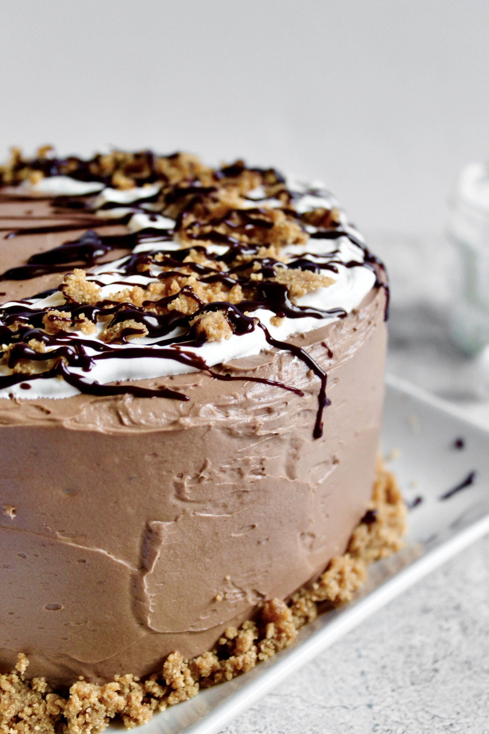  Chocolate marshmallow frosting that's to die for.