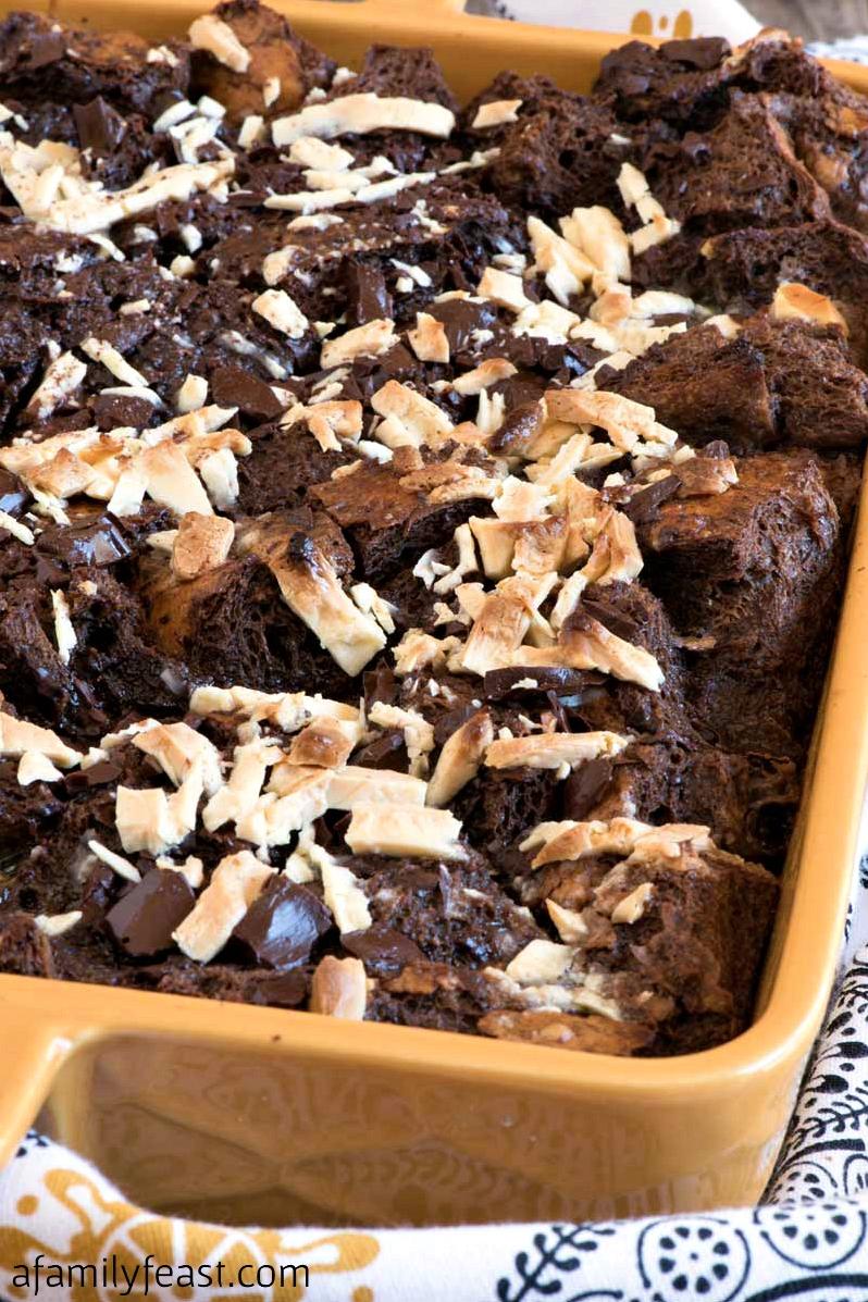 Indulge in a Decadent Chocolate Mocha Bread Pudding
