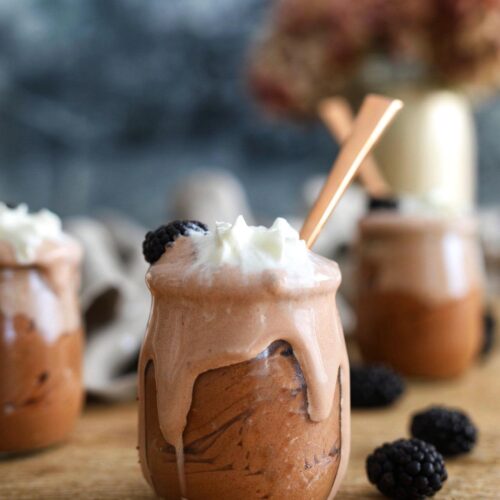 Chocolate Mousse With Mocha Whipped Cream