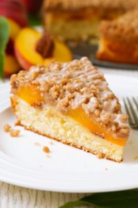 Cinnamon Peach Coffee Cake