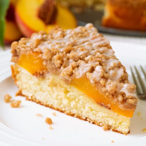 Cinnamon Peach Coffee Cake