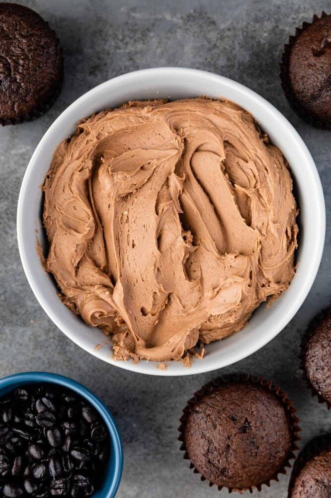 Coffee lovers rejoice! This frosting has a rich mocha flavor that will satisfy your cravings.