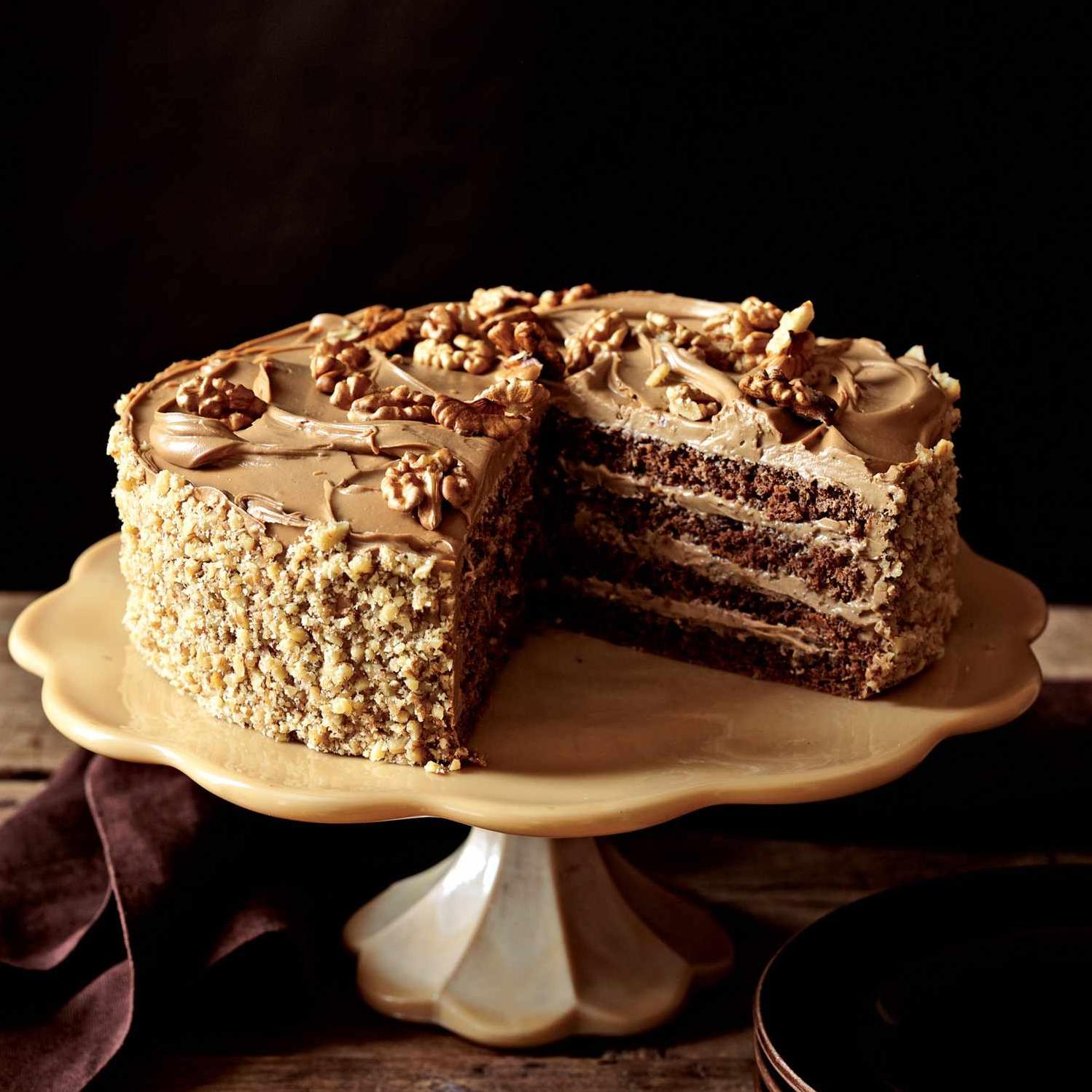  Decadent layers of chocolate and walnut in every bite!