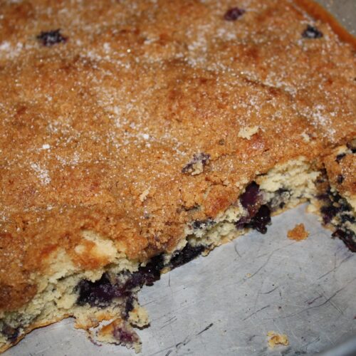 Delicious Blueberry Coffee Cake With Crumb Topping