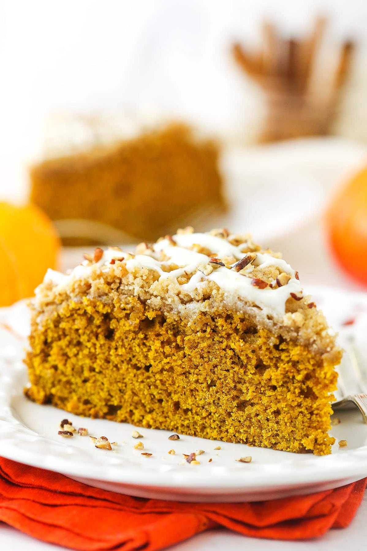  Dive into fall with a slice of this Pumpkin Cinnamon Streusel Coffee Cake
