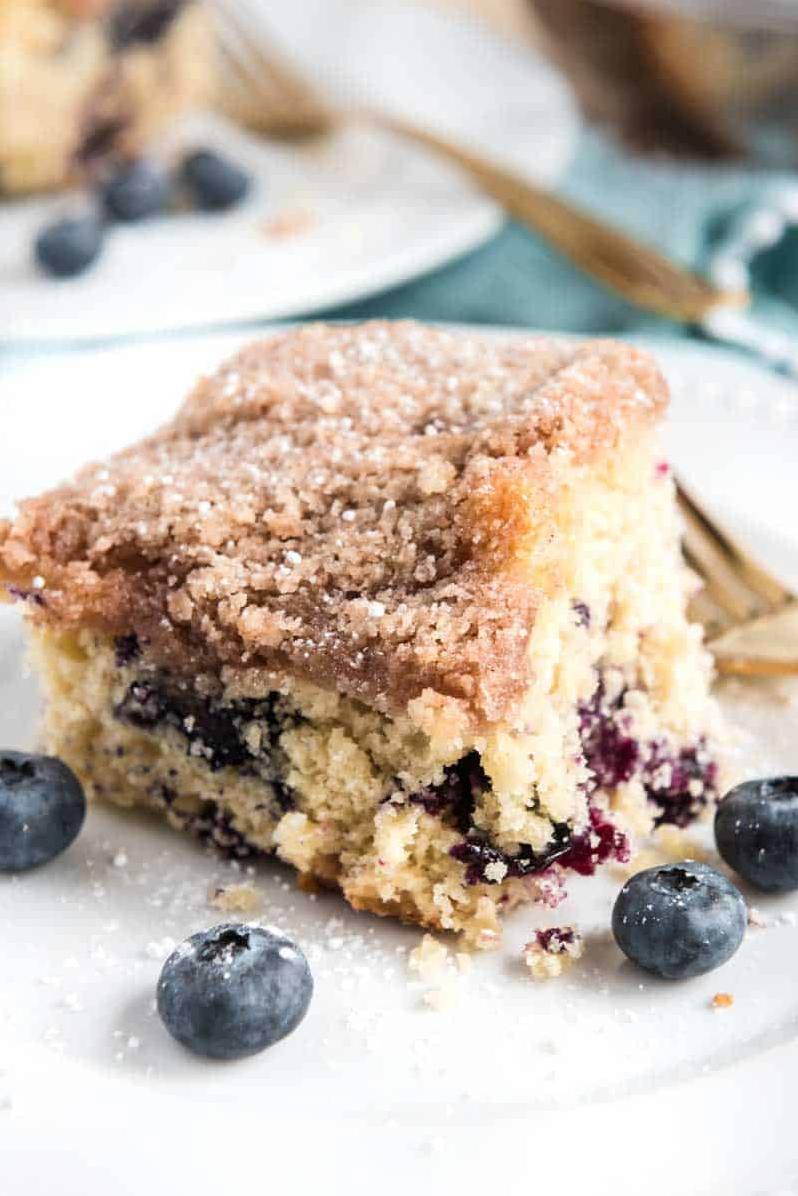  Elevate your morning coffee routine with this delicious homemade blueberry coffee cake.