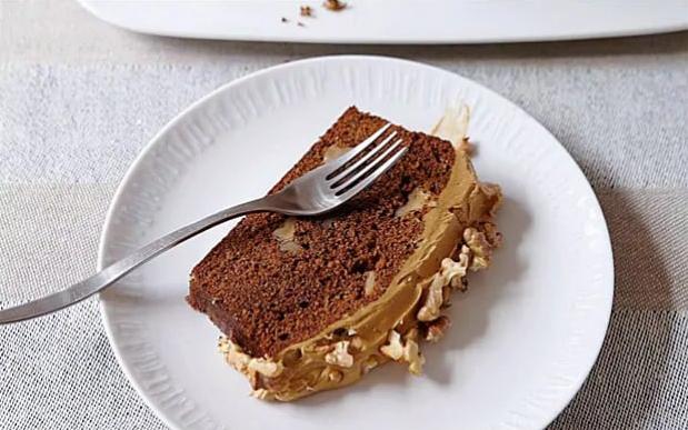  Espresso and walnuts come together in perfect harmony in this heavenly cake.
