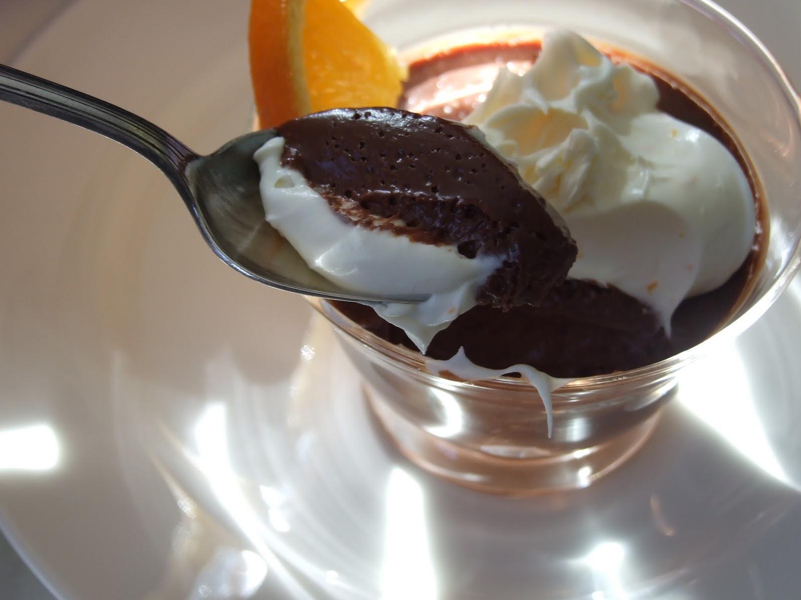 Espresso Chocolate Mousse With Orange Mascarpone Whipped Cream