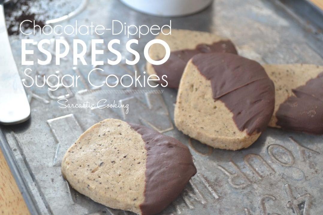 Quick and Easy Espresso Cookies with Decadent Chocolate Dip