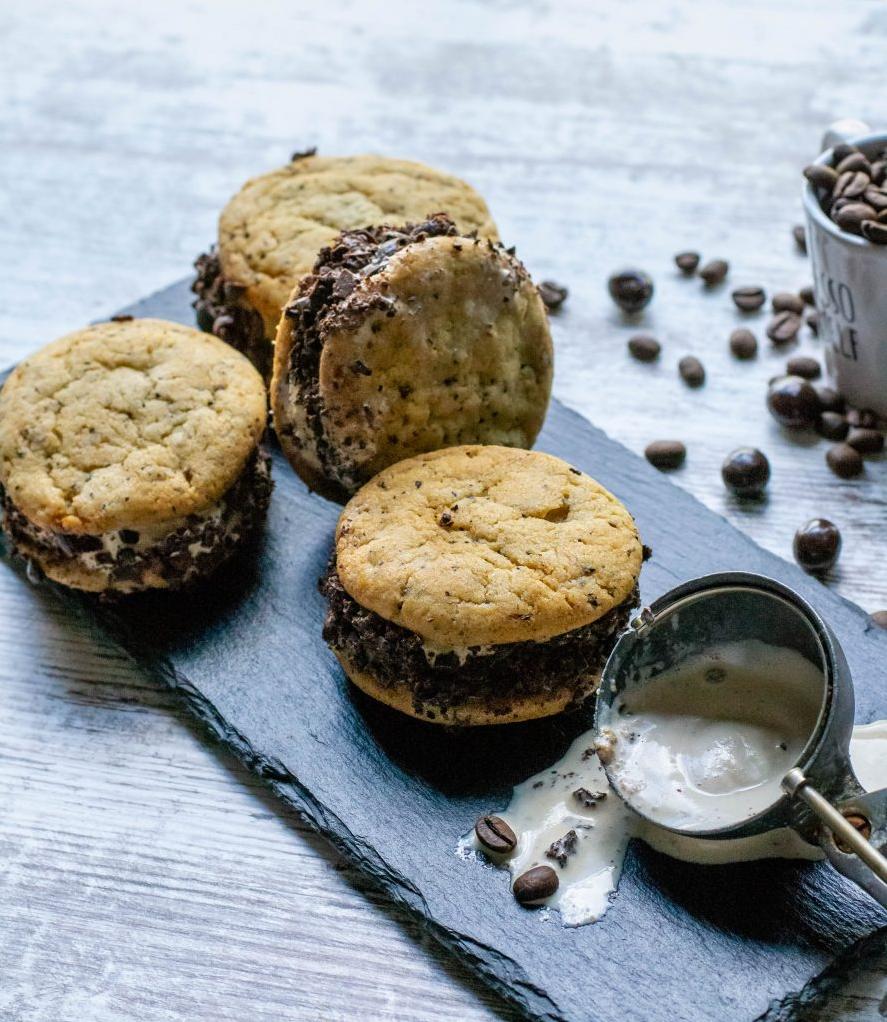 Decadent Espresso Ice Cream Cookie Wrap-Ups Recipe