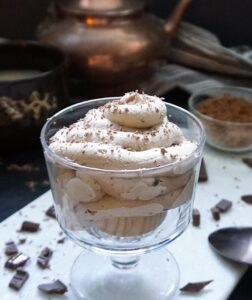 Espresso-Ricotta Cream With Chocolate Espresso Sauce