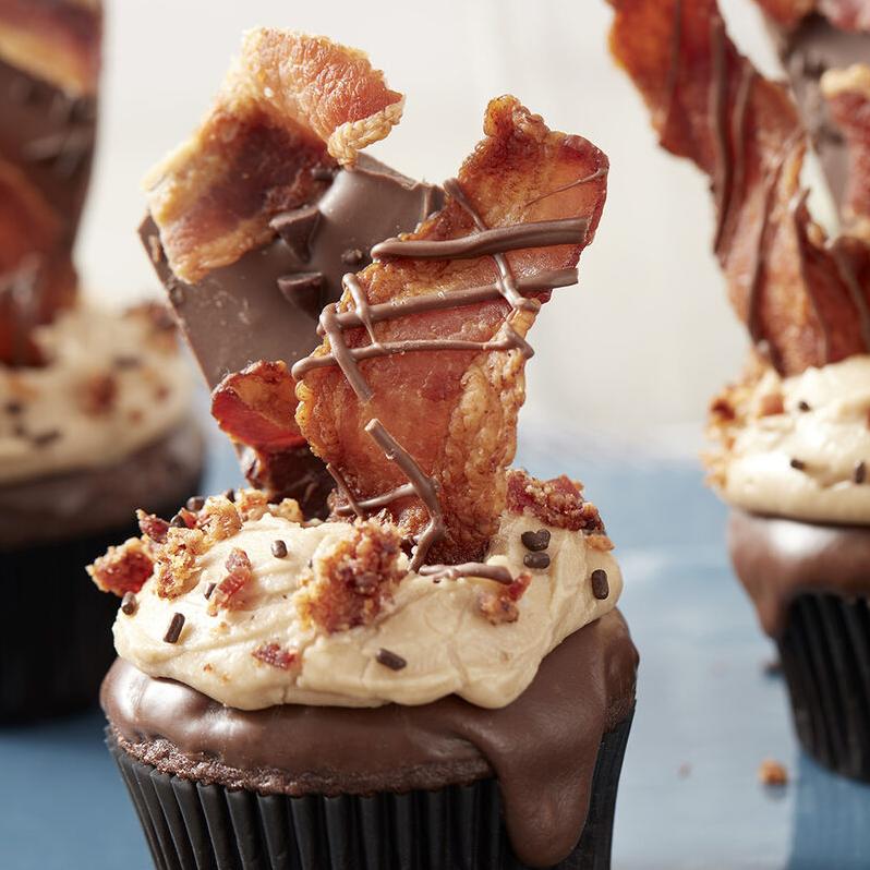  Feeling adventurous? Give these Mocha Bacon Cupcakes a try.