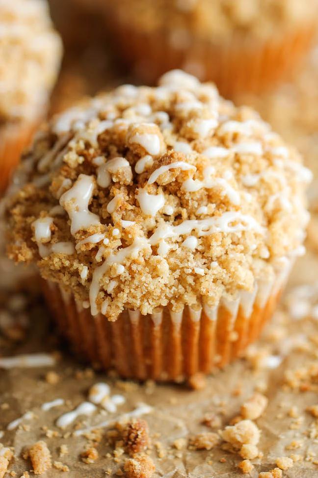  Fruit and nut topping adds a delightful texture to these muffins.