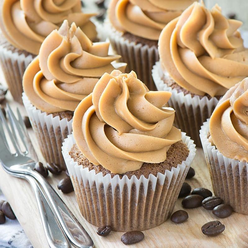  Get your caffeine fix with every bite of these cupcakes.