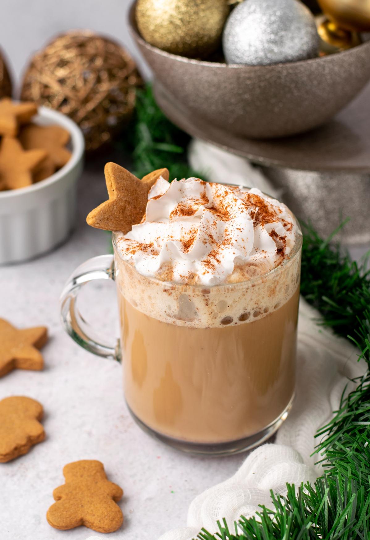  Get your gingerbread fix in a new way with this sweet, spiced latte.