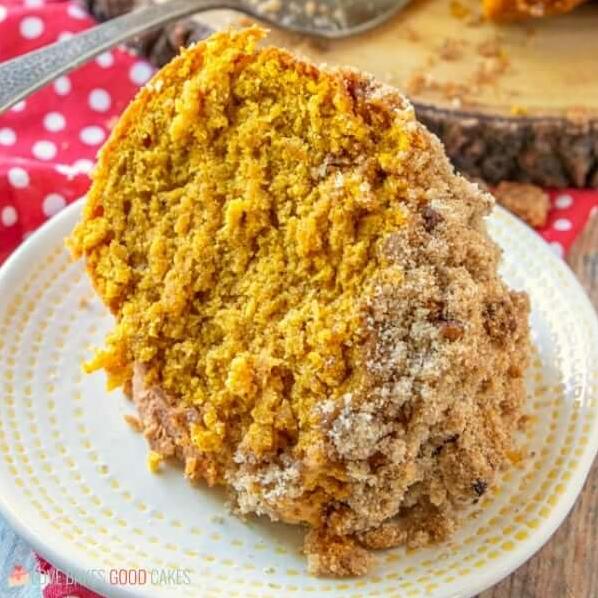  Give yourself a treat with this pumpkin streusel coffee cake