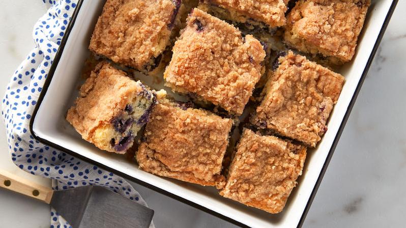  Golden crust, juicy blueberries, and tangy pineapples make our Coffee Cake a true winner!
