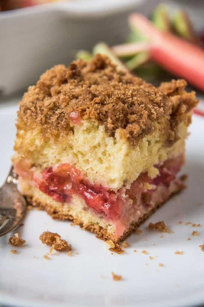  Imagine waking up to the delectable aroma of Rhubarb and Berry Coffee Cake!