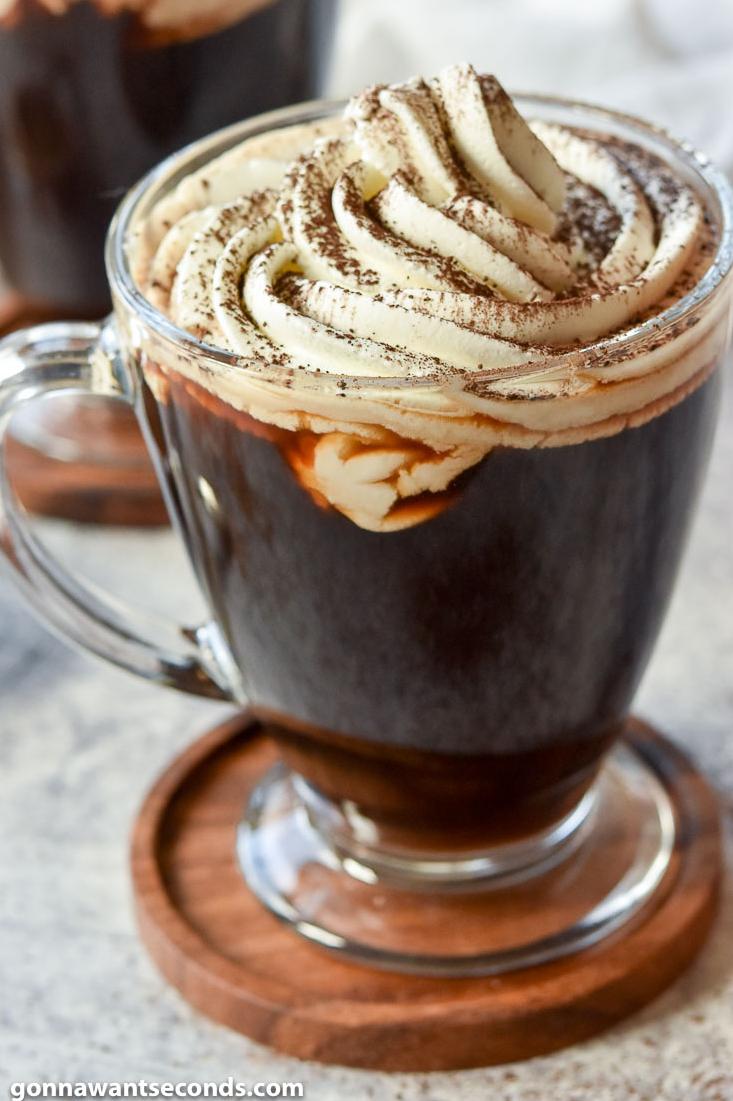  Indulge in the decadent flavors of coffee liqueur and brandy.