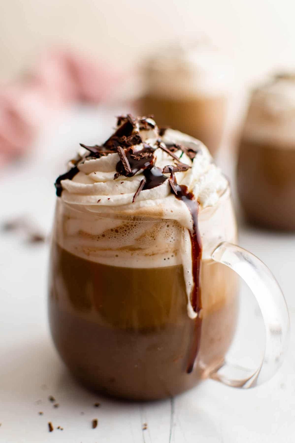  Indulge in the silky smooth goodness of a Cafe Mocha Latte.
