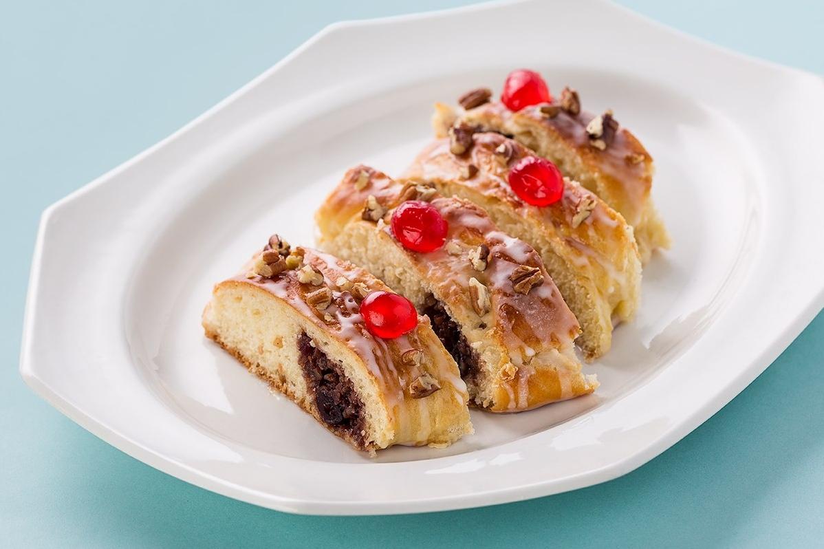  Indulge in the sweet and nutty flavors of our Cherry-Nut Coffee Cake.