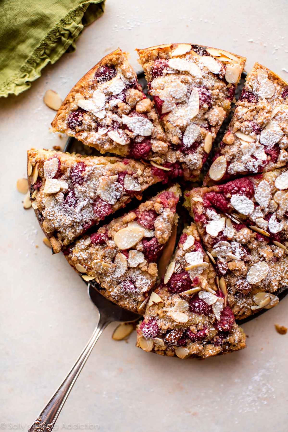  Indulge in the sweetness of ripe raspberries and the nutty crunch of toasted almonds.