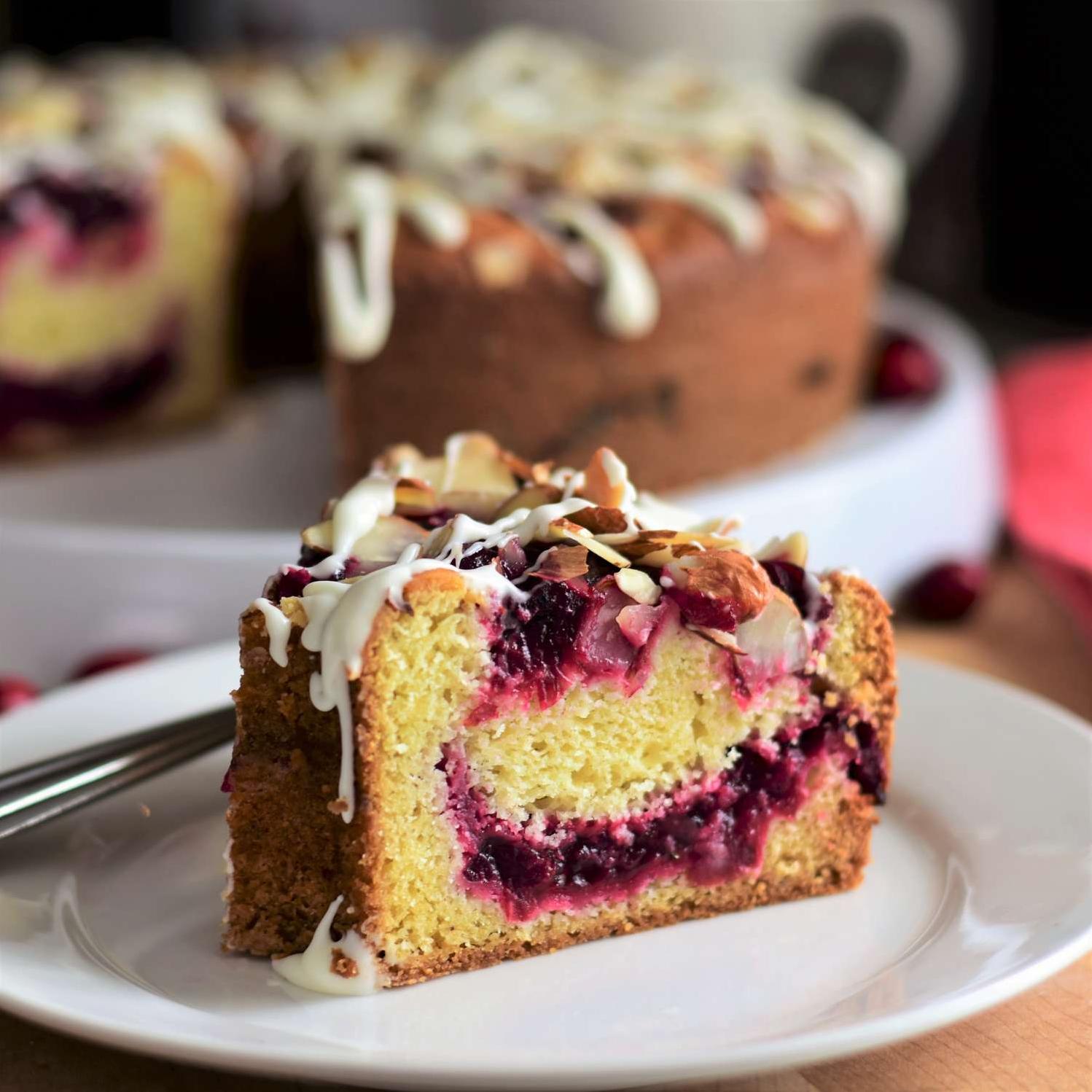 It doesn't get any better than a warm slice of Cranberry Swirl Coffee Cake with your morning cup of joe!