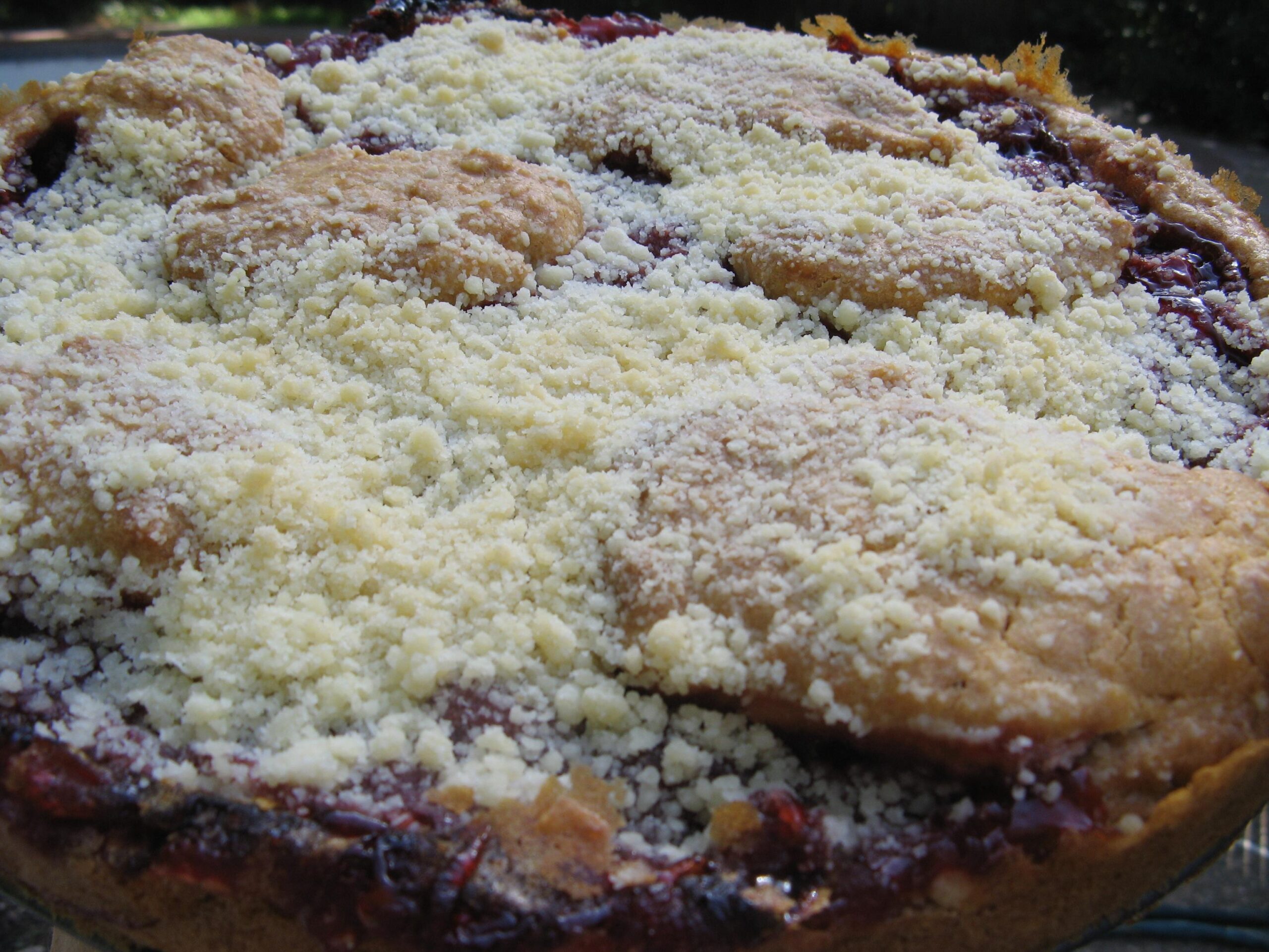  Juicy cherries and a crunchy streusel topping make this coffee cake irresistible!