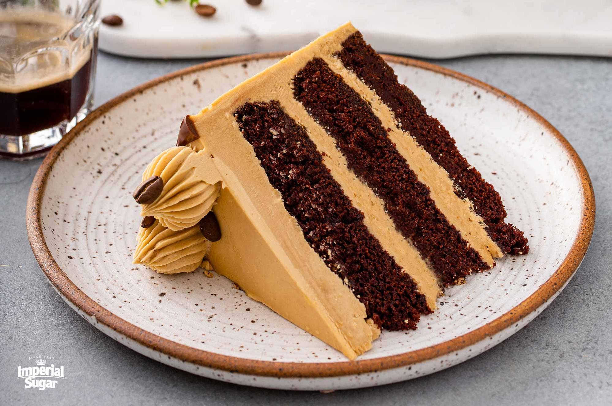  Layers upon layers of rich chocolate cake and espresso buttercream