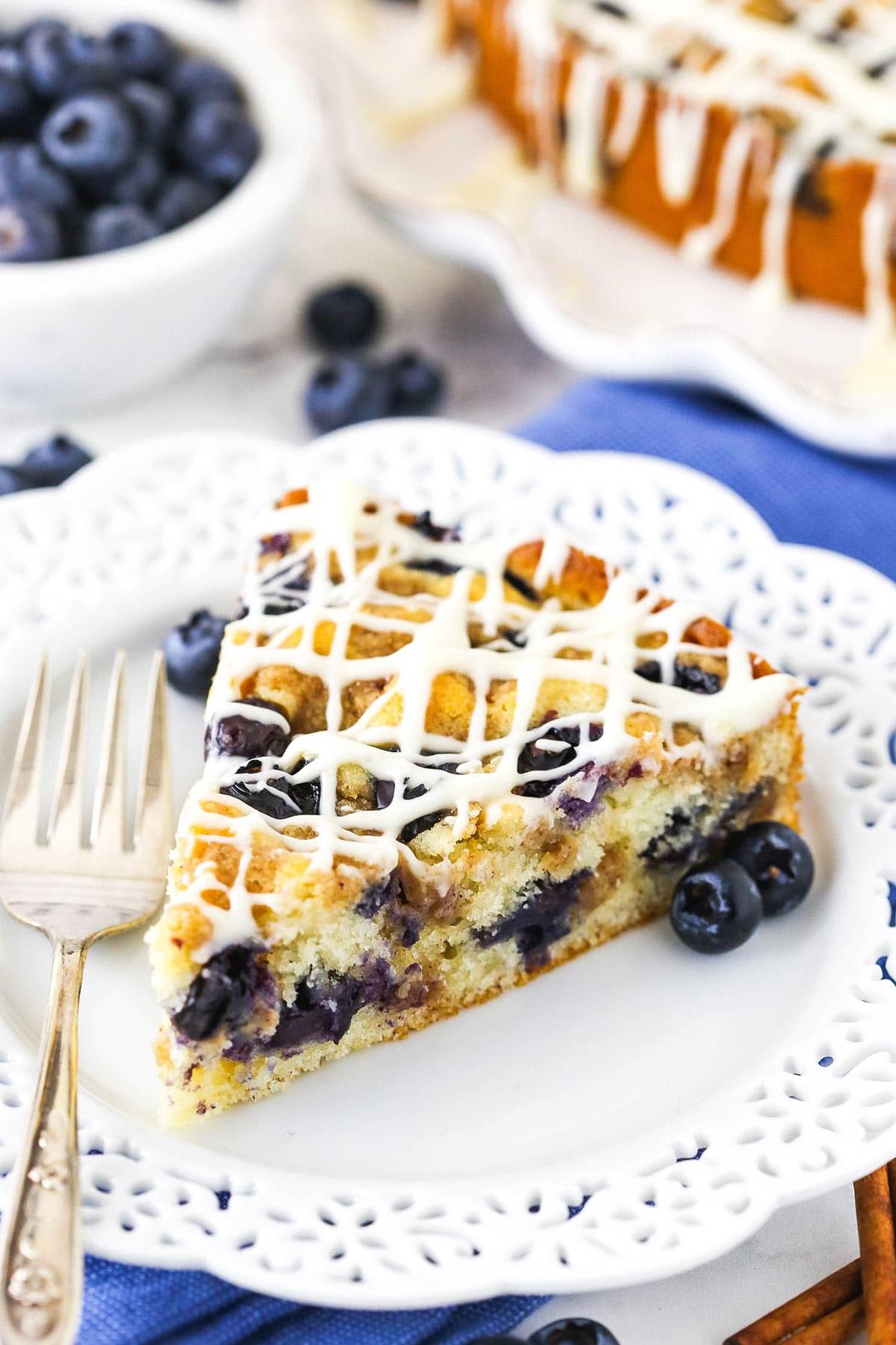  Let the tender streusel topping and the juicy blueberries melt in your mouth.