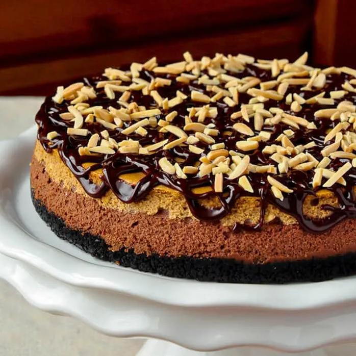Indulge in the Richness of Mocha Almond Cheesecake